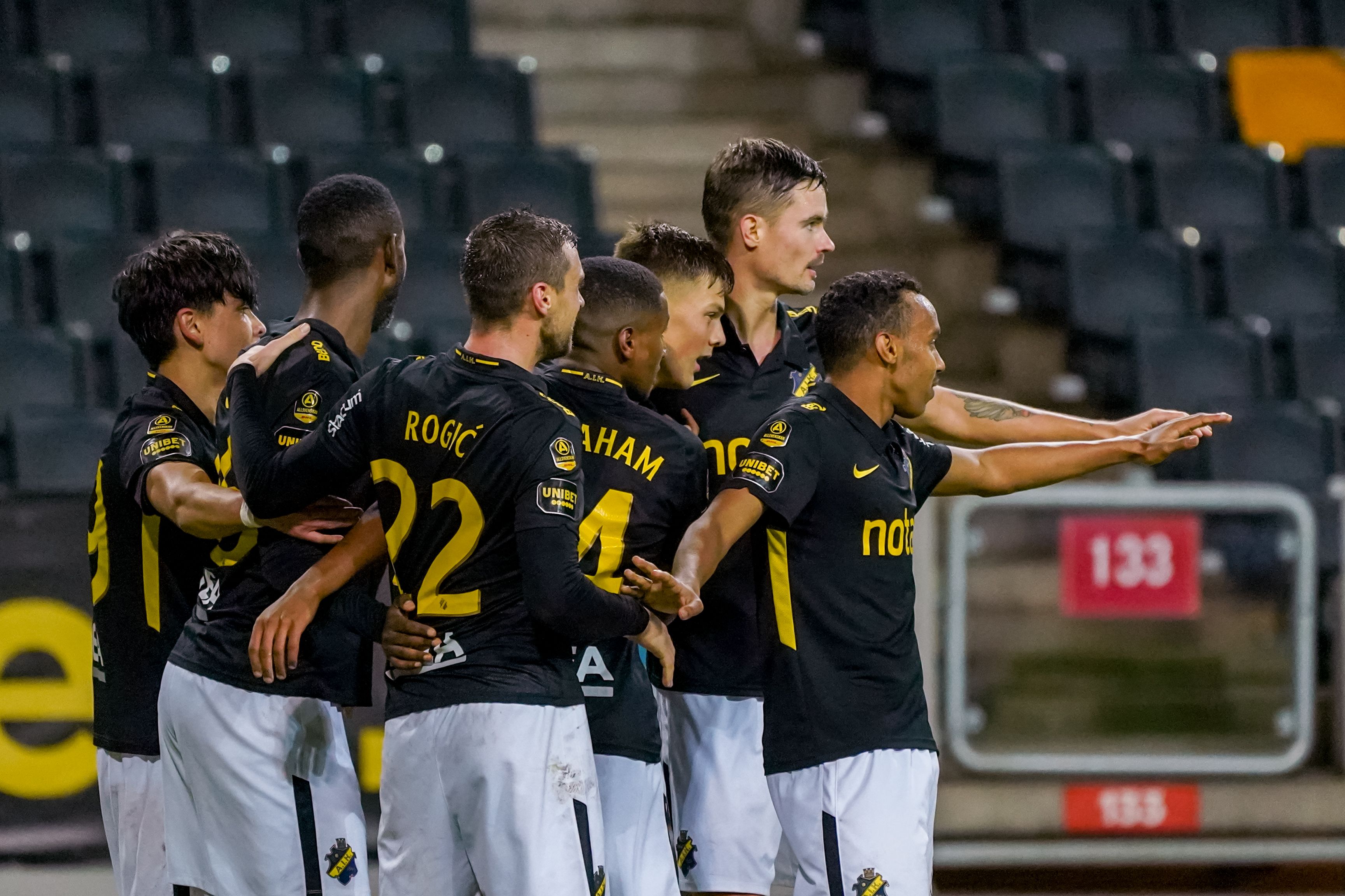 Monday 2 November 2020, kl 19:00  AIK - Varbergs BoIS 1-0 (0-0)  Friends Arena, Solna