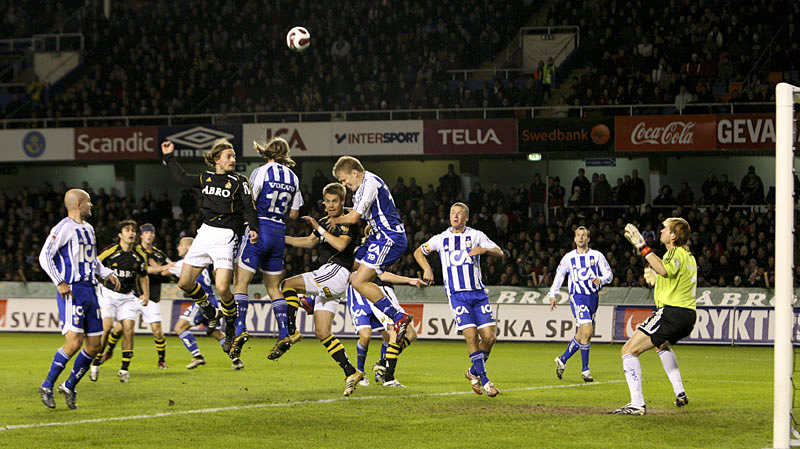 Monday 22 October 2007, kl 19:00  AIK - IFK Göteborg 0-1 (0-1)  Råsunda Fotbollstadion, Solna
