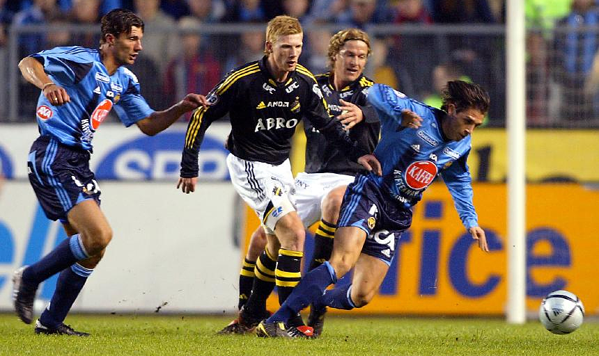 Tuesday 13 April 2004, kl 20:00  Djurgårdens IF - AIK 3-1 (0-0)  Råsunda Fotbollstadion, Solna