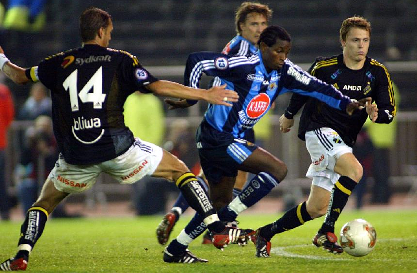 Thursday 2 October 2003, kl 20:00  Djurgårdens IF - AIK 2-1 (0-0, 1-1, 1-0)  Stockholms stadion, Stockholm