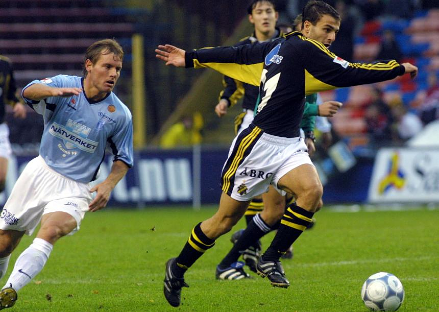 Saturday 27 October 2001, kl 13:30  AIK - Malmö FF 2-0 (0-0)  Råsunda Fotbollstadion, Solna