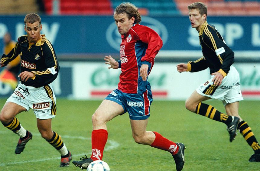 Monday 10 May 1999, kl 19:00  AIK - Helsingborgs IF 2-1 (0-1)  Råsunda Fotbollstadion, Solna