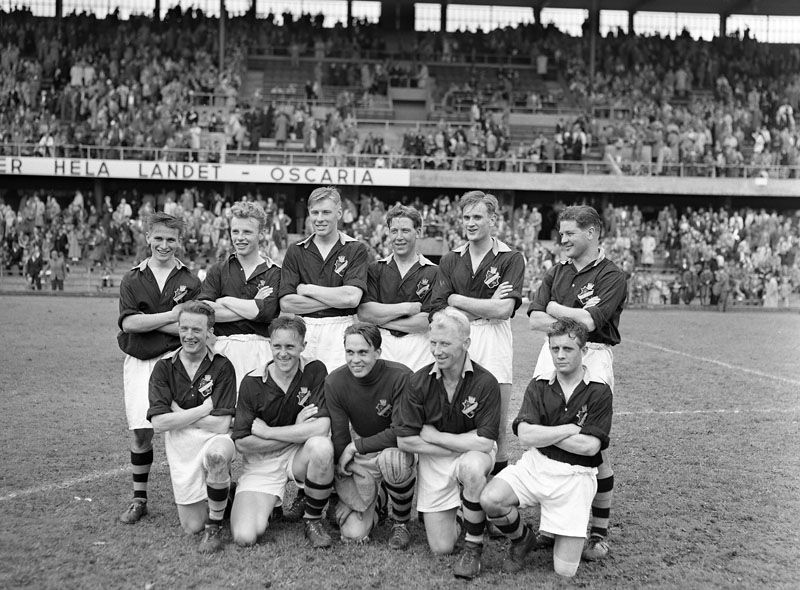 Sunday 7 June 1953, kl 13:30  AIK - IFK Norrköping 4-3 (0-1)  Råsunda Fotbollstadion, Solna