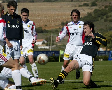 Saturday 23 February 2002, kl 12:00  Lillestrøm SK - AIK 3-1 (3-0)  La Manga Club, Los Belones