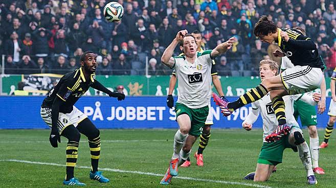 Saturday 7 March 2015, kl 13:00  AIK - Hammarby IF 1-2 (1-1)  Friends Arena, Solna