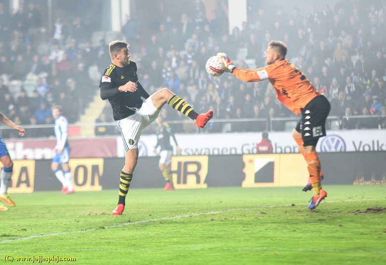 Monday 24 October 2016, kl 19:00  IFK Göteborg - AIK 1-0 (1-0)  Gamla Ullevi, Göteborg